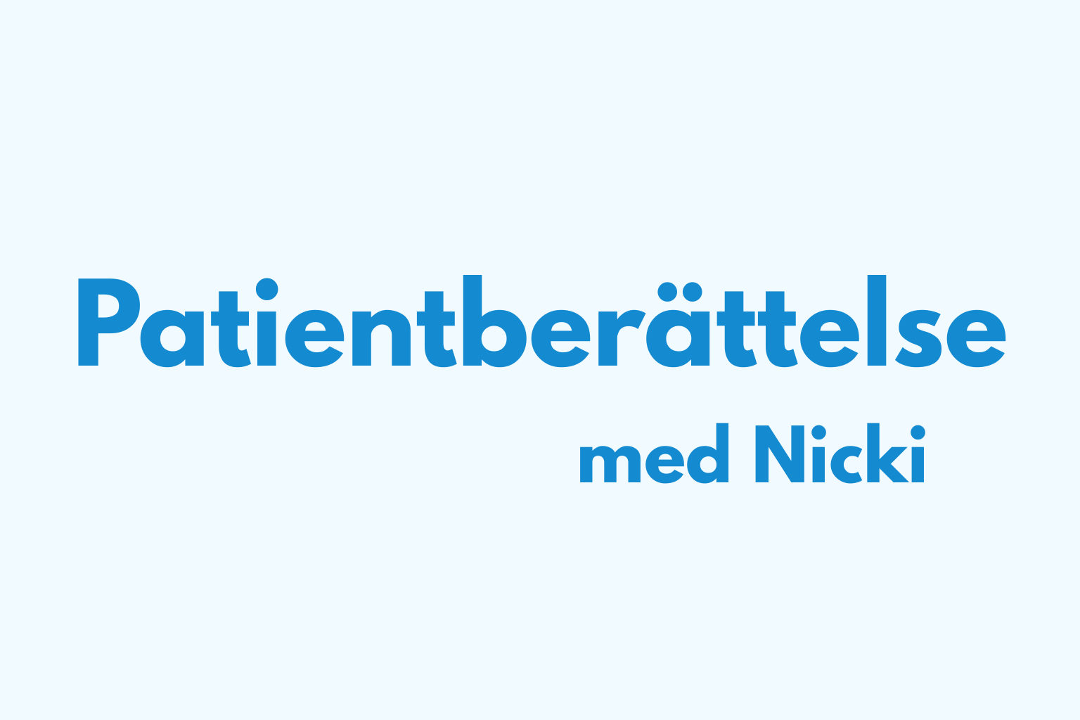 Patientberättelse: Nicki om sin obesitasoperation