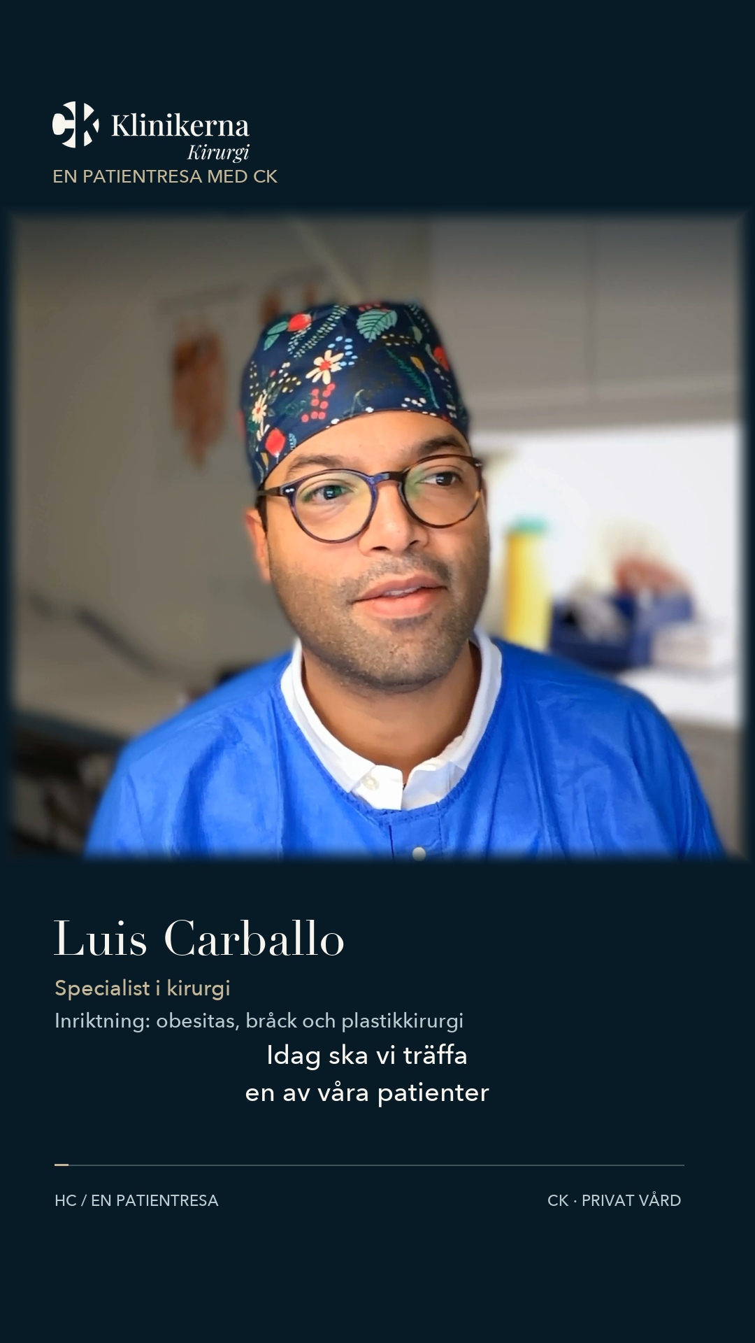Luis Carballo i filmen En operationsdag hos CK