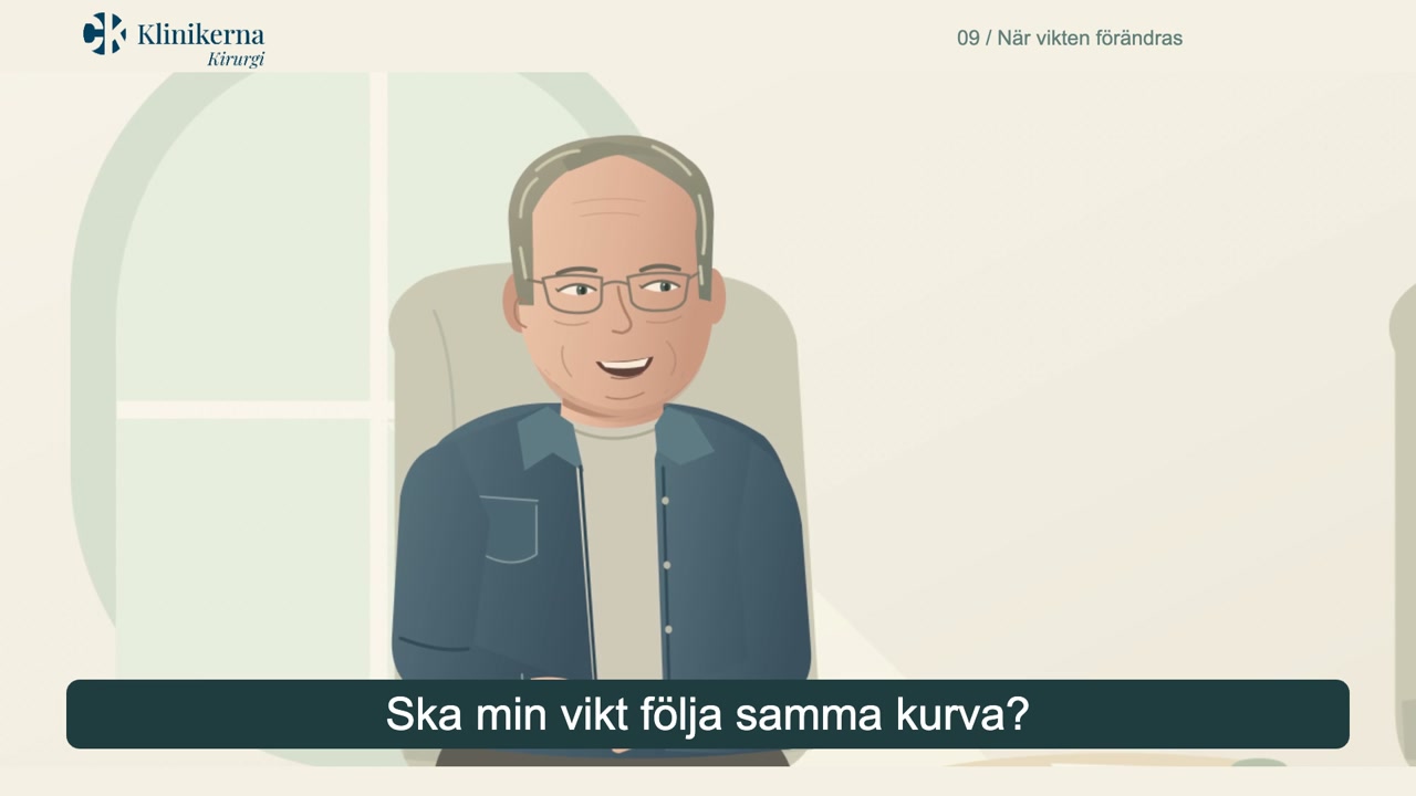 Omslag till filmen När vikten förändras – stöd efter operationen